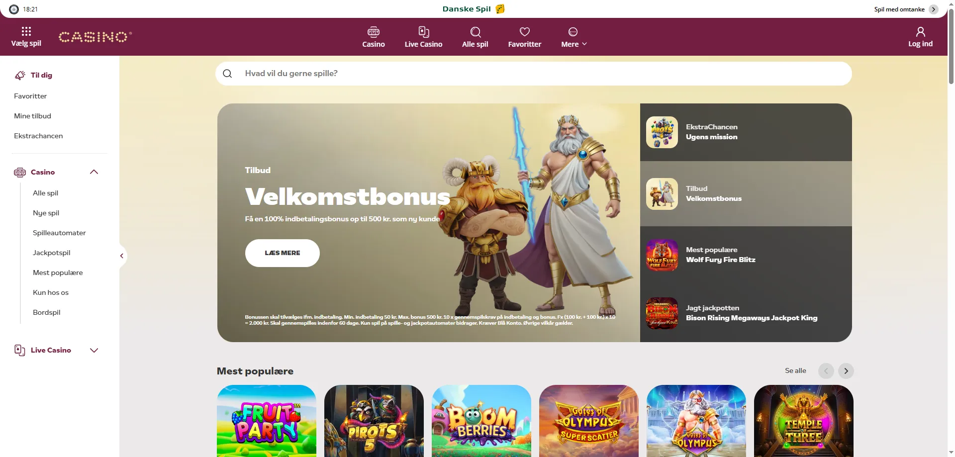 DanskeSpil Casino – Danmarks ældste og mest betroede spilleplatform